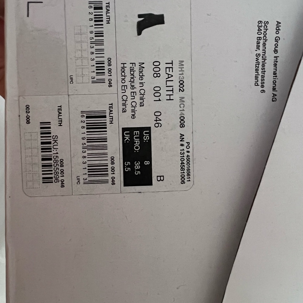 Aldo tealith black boots size 8 brand new - Picture 4 of 4